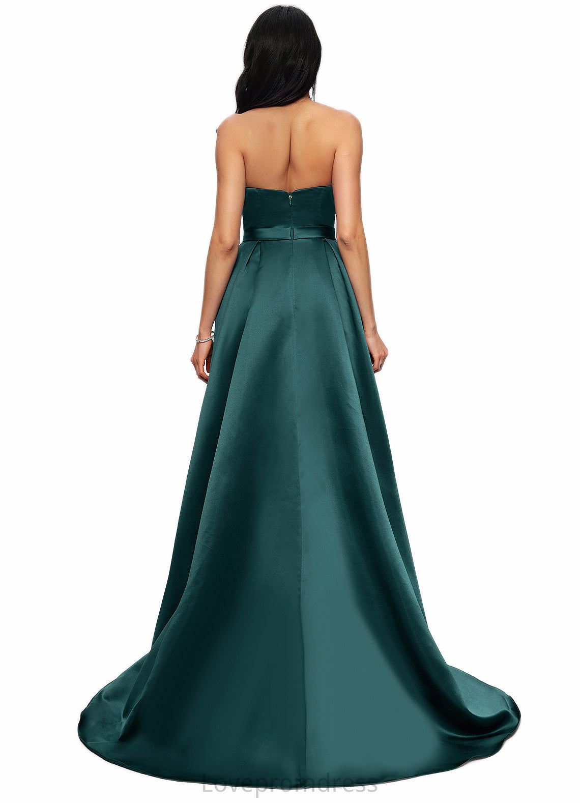 Katharine Ball-Gown/Princess Sweep Train Satin Prom Dresses DYP0022207