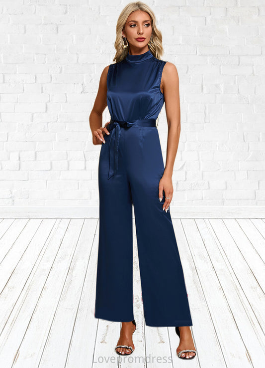 Luz High Neck Elegant Jumpsuit/Pantsuit Satin Maxi Dresses DYP0022324