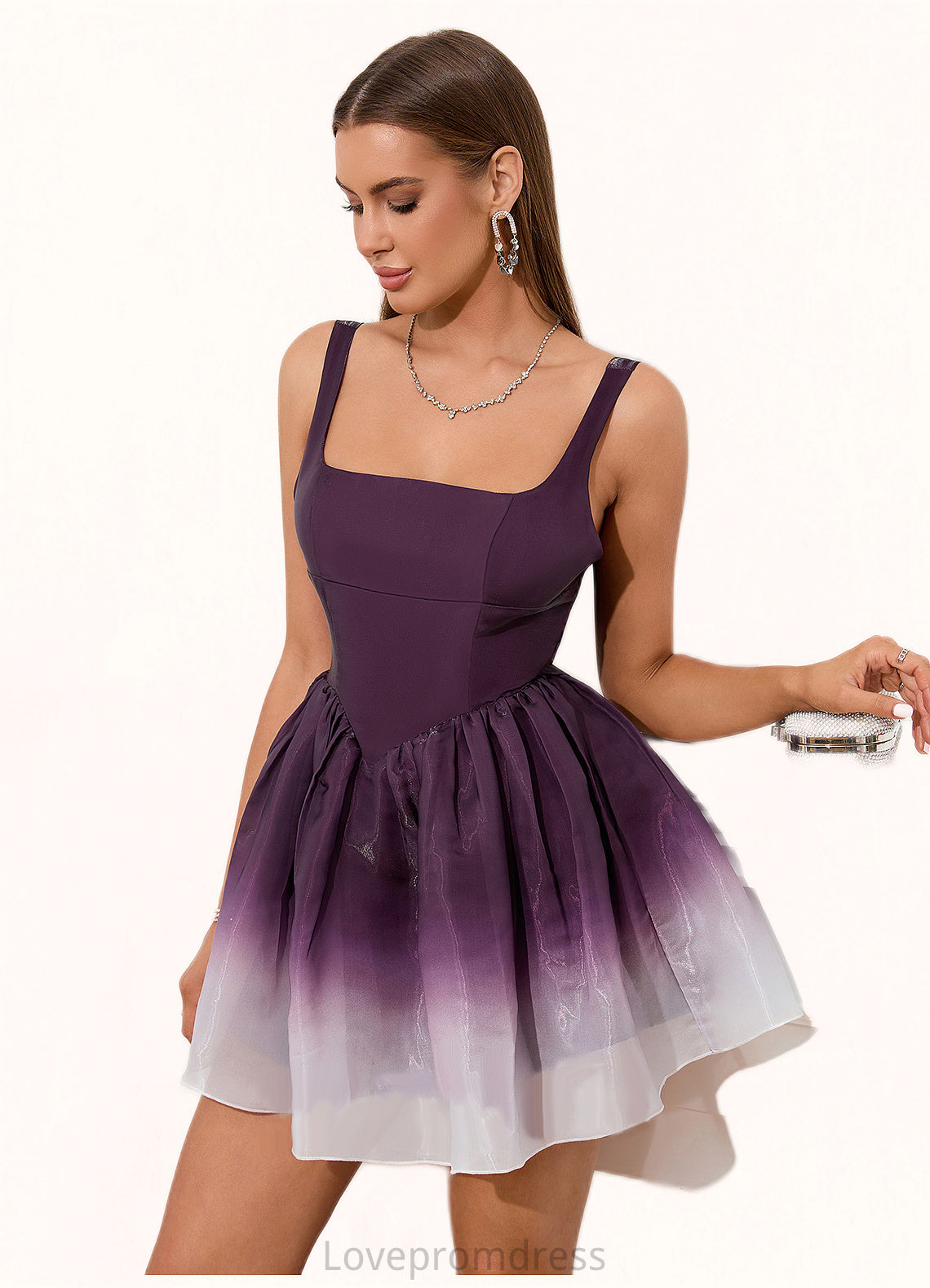 Kayleigh Ruffle Straight Sexy A-line Organza Mini Dresses DYP0022481