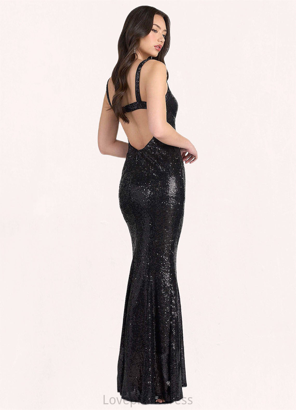 Taniya Petra Black Sequin Gown Atelier Dresses | Azazie DYP0022887