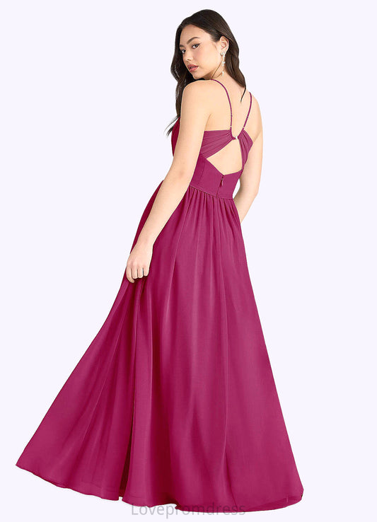 Emely Tory Hot Pink Pleated Maxi Dress Atelier Dresses | Azazie DYP0022891