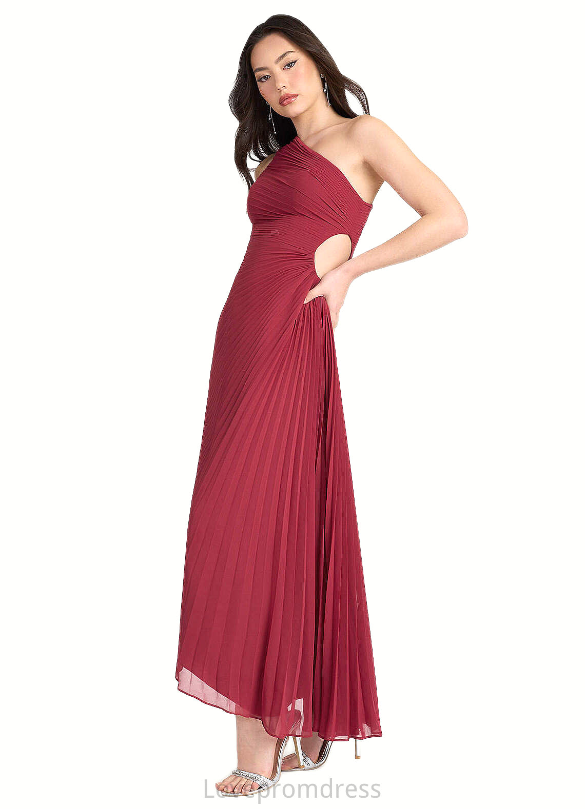 Rachael Angelina Ruby Red Asymmetrical Dress Atelier Dresses | Azazie DYP0022892