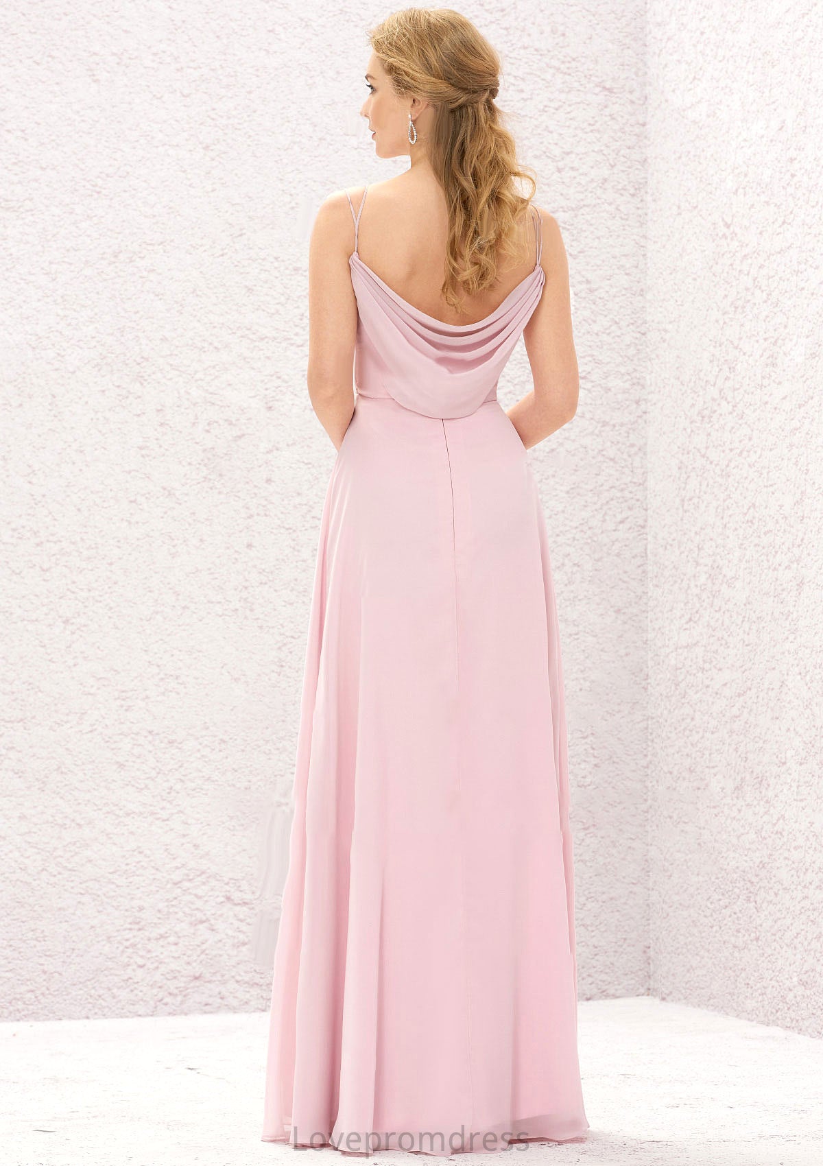 A-line Sweetheart Sleeveless Long/Floor-Length Chiffon Bridesmaid Dresses With Pleated Joslyn DYP0025335