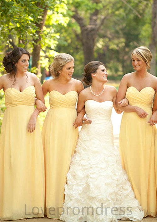 Pleated Sweetheart Floor-Length Stylish A-Line Combination Bridesmaid Dresseses Janet DYP0025531