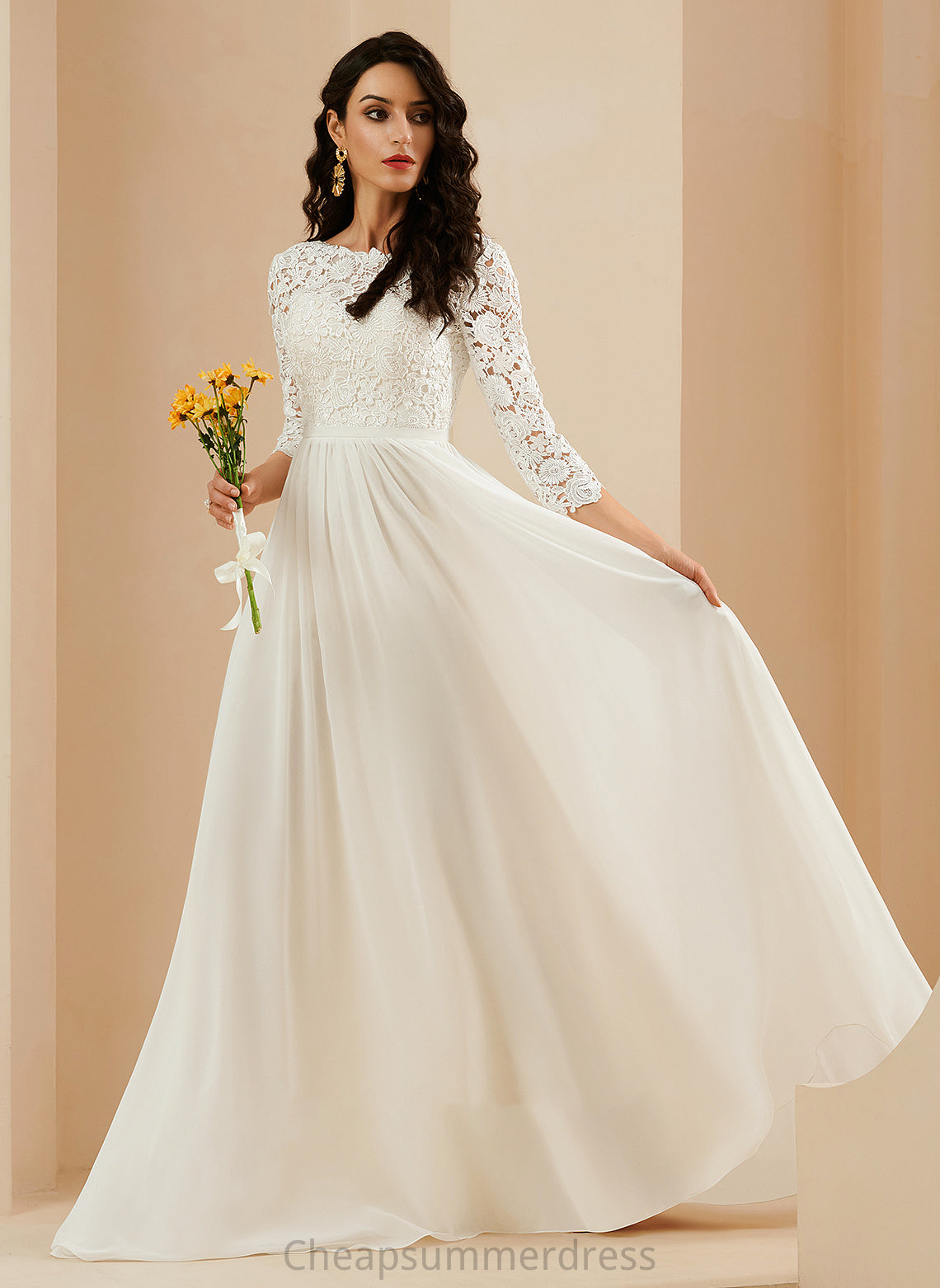 Wedding Dresses Jamya Train Sweep With Dress A-Line Lace Wedding