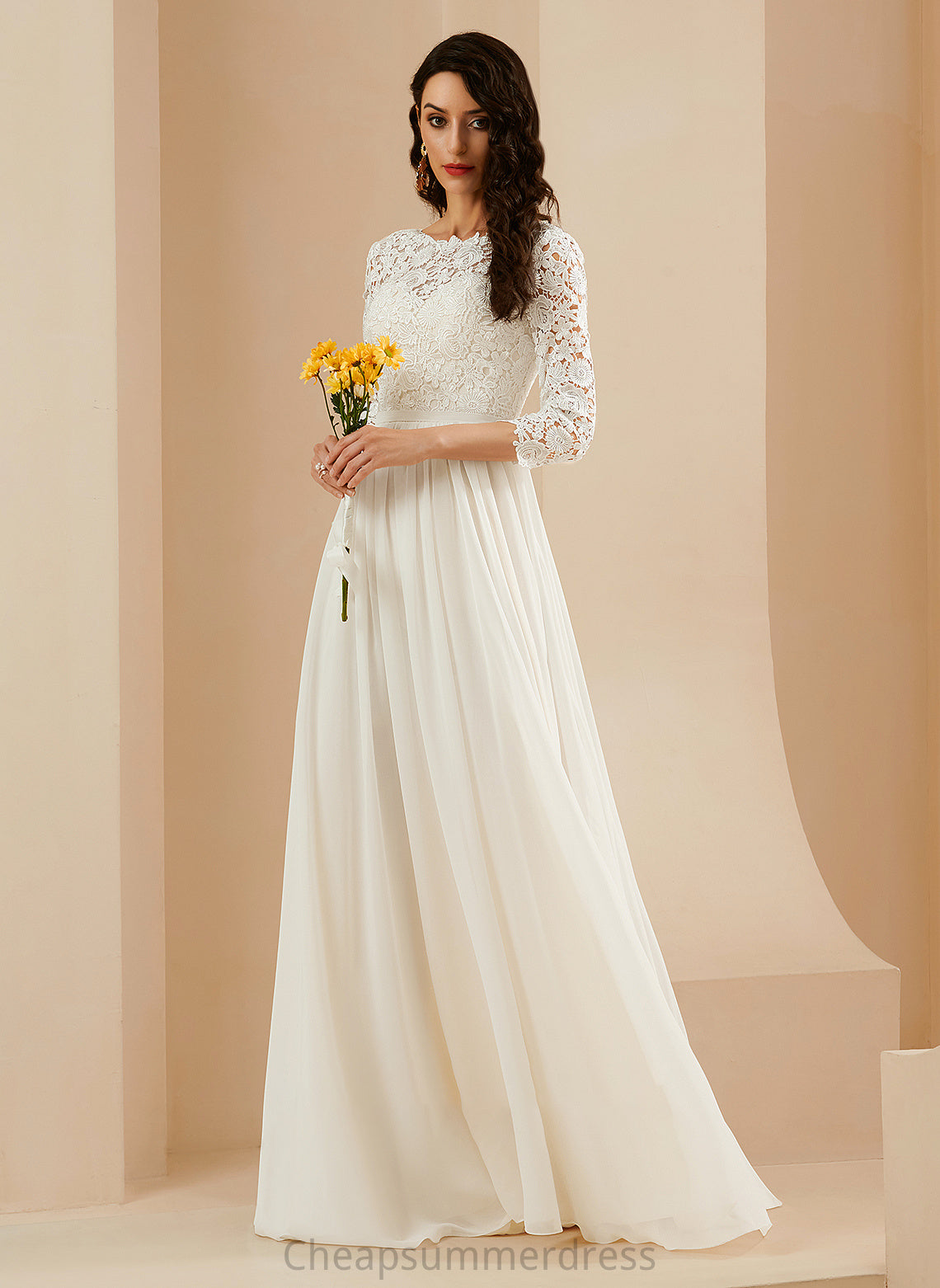 Wedding Dresses Jamya Train Sweep With Dress A-Line Lace Wedding